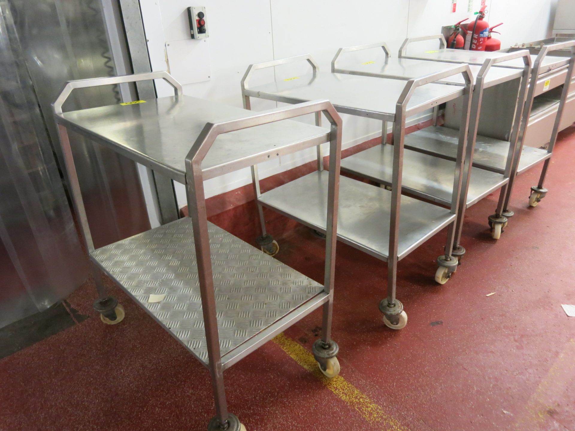 Stainless 2-Tier Trollies - Image 2 of 2