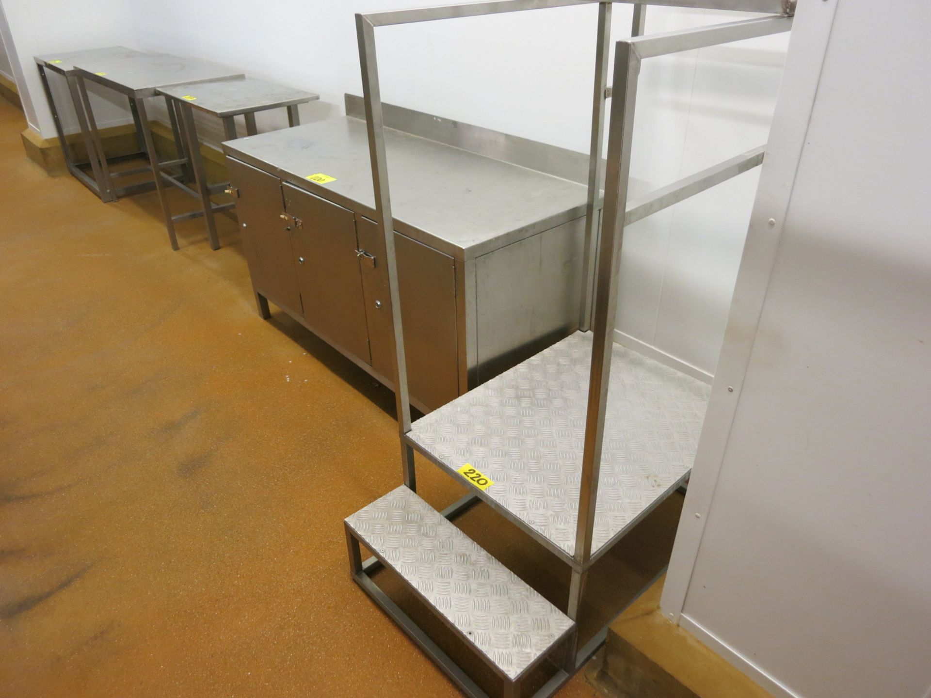 Stainless Cabinet & Step Stair - Image 2 of 2