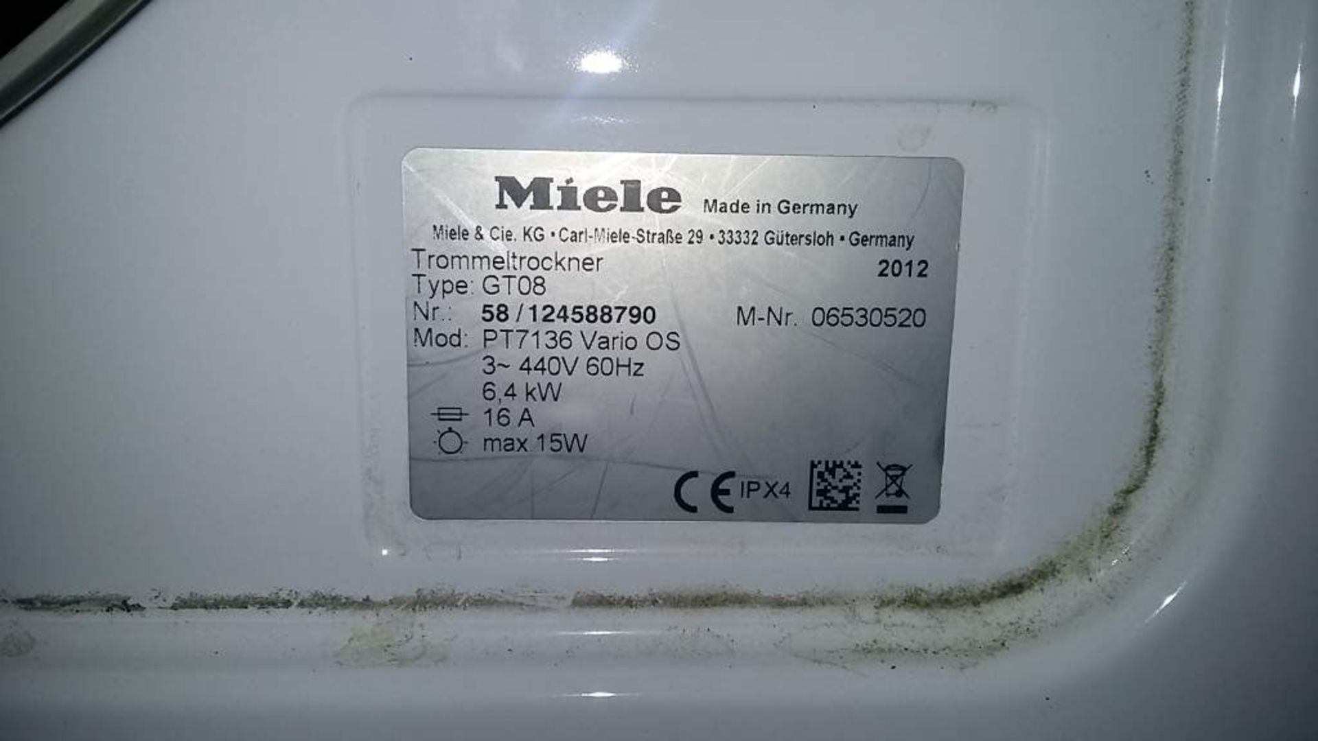Miele professional tumble dryer - PT7136 - Image 3 of 3