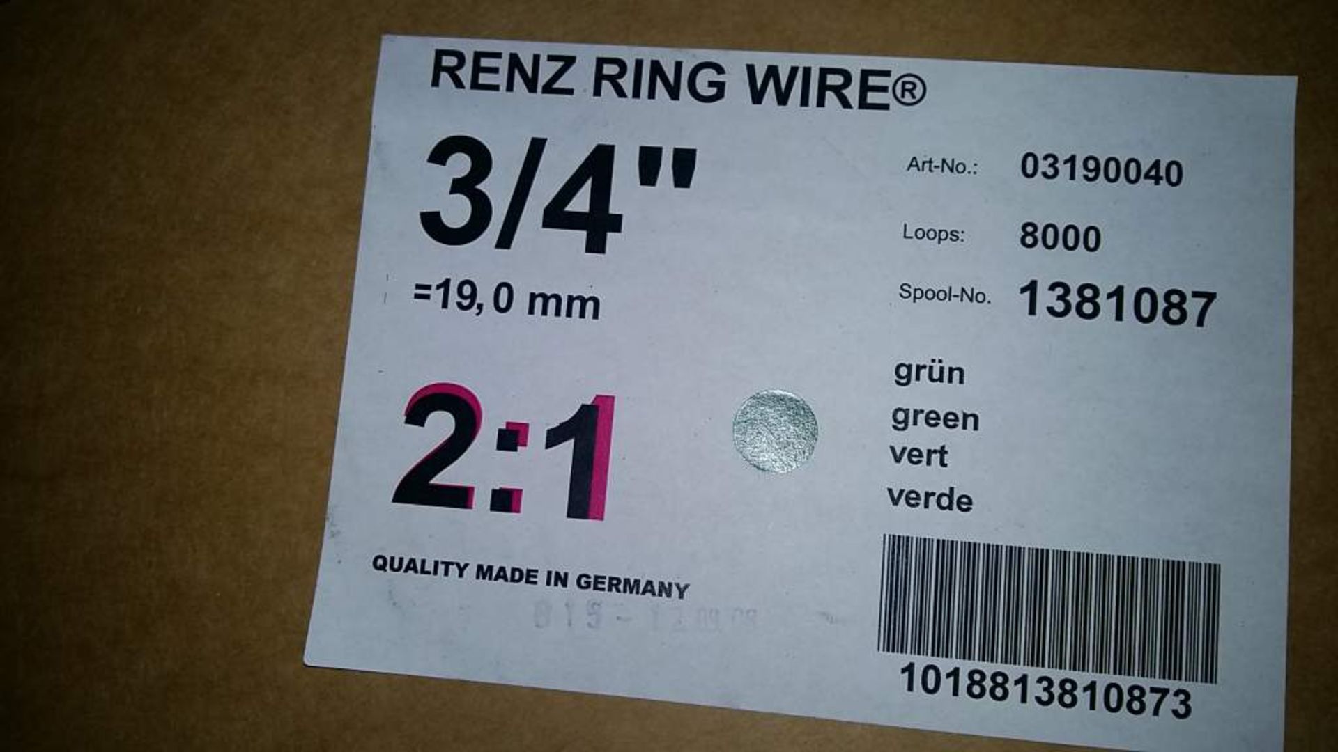 3x Renz ring wire - 2 - 3/4" & 1 - 7/16" - Bild 2 aus 4