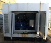 1 x 75kva Silent Generator in 6' x 8' Pod - (external tank demo only - Not Included)