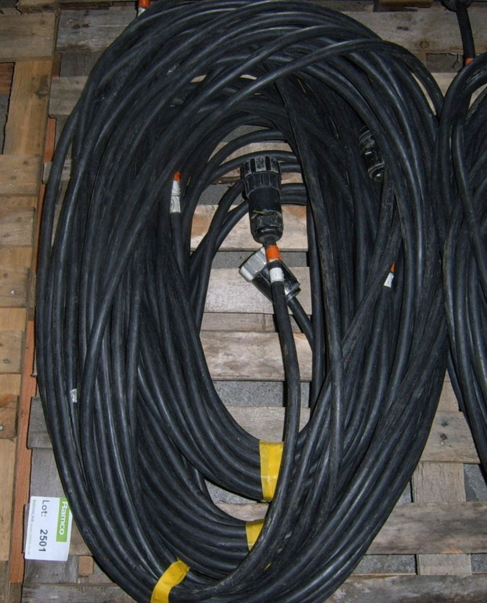 5x 30m 1.5mm² Socapex cable - Black