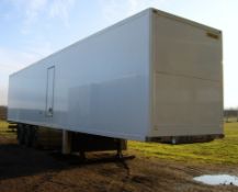 2 x 550kva Syncronised Silent Generators in Insulated 45' Trailer c/w Western 3000ltr Bund