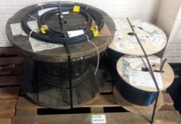 3x Assorted electrical cable spools - Anixter