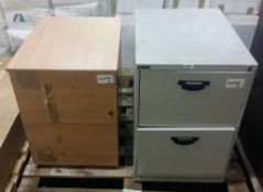 2x Office filing cabinet