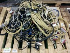 Various cables - indicator module, kettle leads, monitor leads