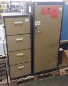 Chemical storage contianer & 4 drawer filing cabinet