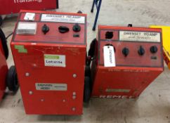 2x Davenset 100 amp - 500 amp starting booster / charging trolleys (as spares)