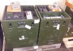 2x Storage Transit Cases each containing 1x Farnell AP60-50 regulated power supply & L2A1