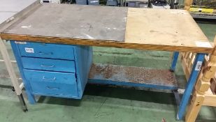 Workbench with 3 drawers