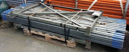Trackway floor section - 33 panels, ground anchoring pins