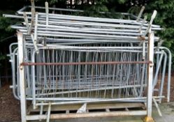 Metal barrier panels - freestanding