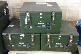 3x Storage Transit Cases, specialist equipment