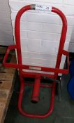 Pallet strapping trolley