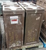 4x Metal storage crate NSN 1325-99-762-3932