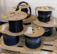 7x Reels of cables - unknown lengths