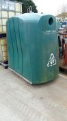 Green recycling bin - green glass