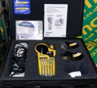 Idxpert handheld labelling kit in carry case