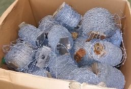 Reels of barb wire