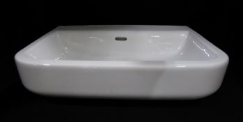 1 x Laufen Form 65cm Wash Basin No Taphole, White, Model 8.10674.000.109