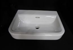7 x Laufen Form 55cm Wash Basin No Taphole, White, Model 8016720001091