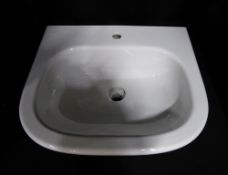 2 x Laufen LB3 Modern Washbasin 60cm 1 Taphole, White, Model 8126840001041