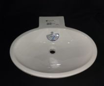3 x Inda Ceramic Tabletop Basin, White, Model A0260A