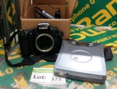 Canon DS126061 camera with accessories
