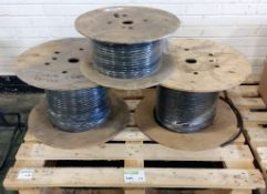 3x Spools of assorted conductor cable