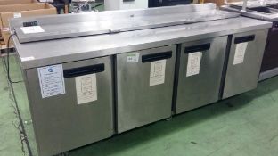 Foster stainless steel counter prep fridge - Model:PMC4