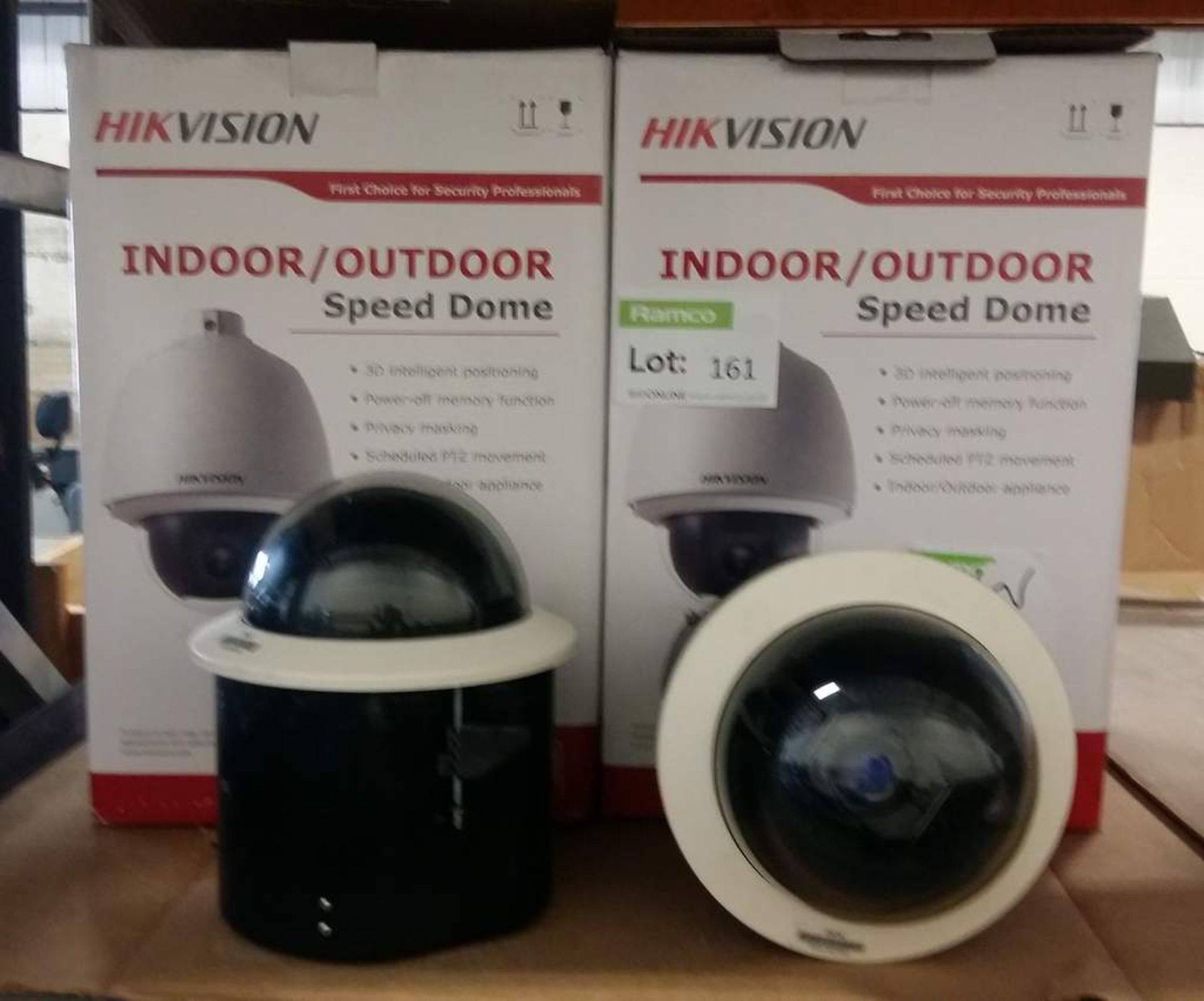 2x Hikvision indoor/outdoor speed dome housing