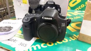 Canon EOS 60D camera body and charger