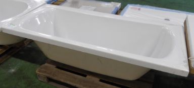 Vitra Nuova Double Ended Bath 170 x 75cm