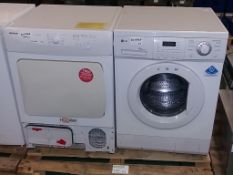 LG WD-1265OTP washing machine, Hoover VisionHD Condenser drier