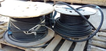 3x Reels of cable (unknown length)