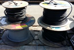 4x Reels of cable (unknown length)