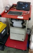 Oliver IGD Advanced 5 Gas analyser P550 diagnostic trolley