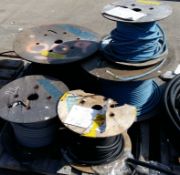 5x Reels of cable (unknown length)