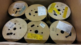 12x Reels of cables (unknown length)