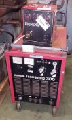 Murex Transmig 300 welder, Transmatic 162 wire feed unit