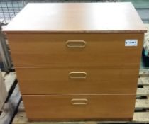 3 drawer wooden cabinet