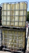2x IBC containers in frames