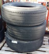 3x Used tyres
