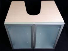 2 x Laufen 2 Door Undersink Vanity Unit 47cm W x 38cm D x 38cm H