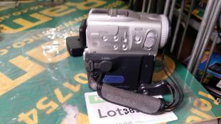 Sony handycam video camera and accessories