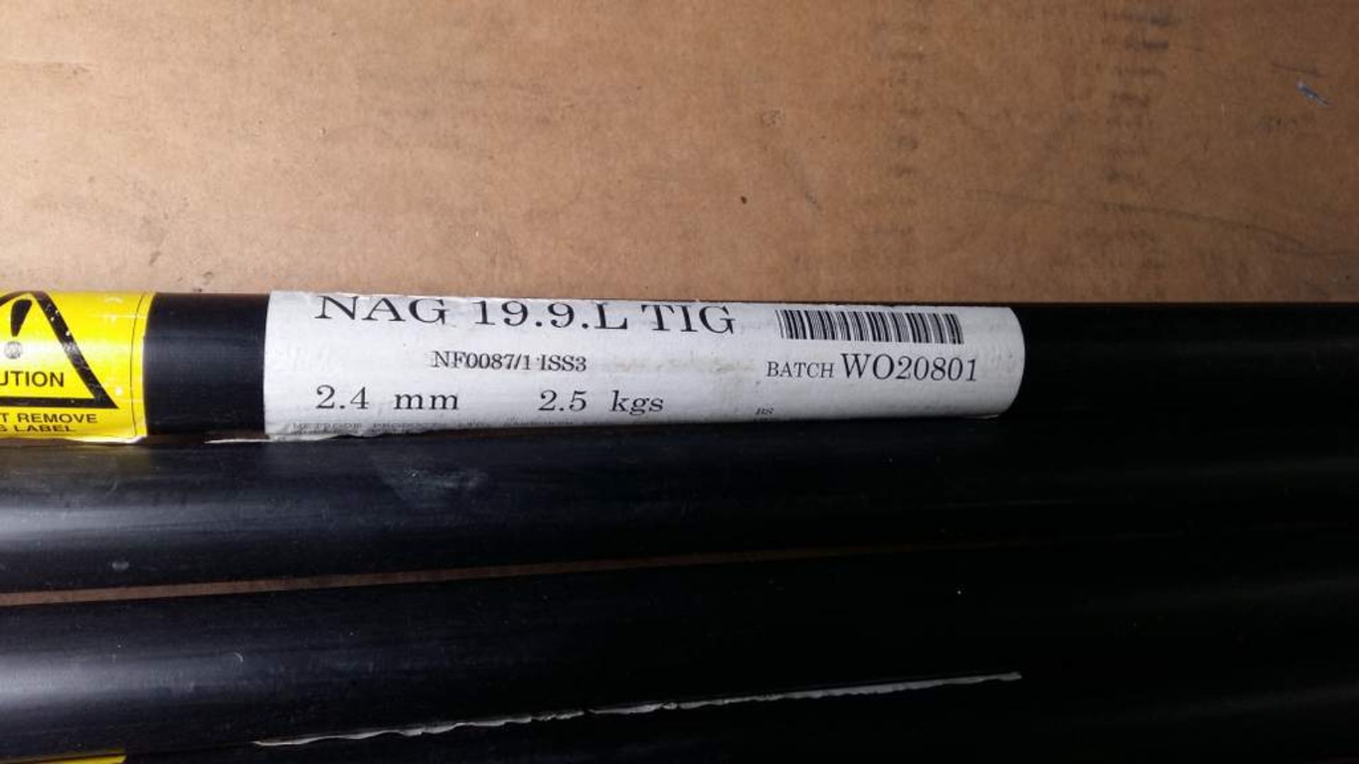 Welding rods - MAG 19.9.L TIG - 2.4mm - 2.5kgs - 5 packs - Image 2 of 2