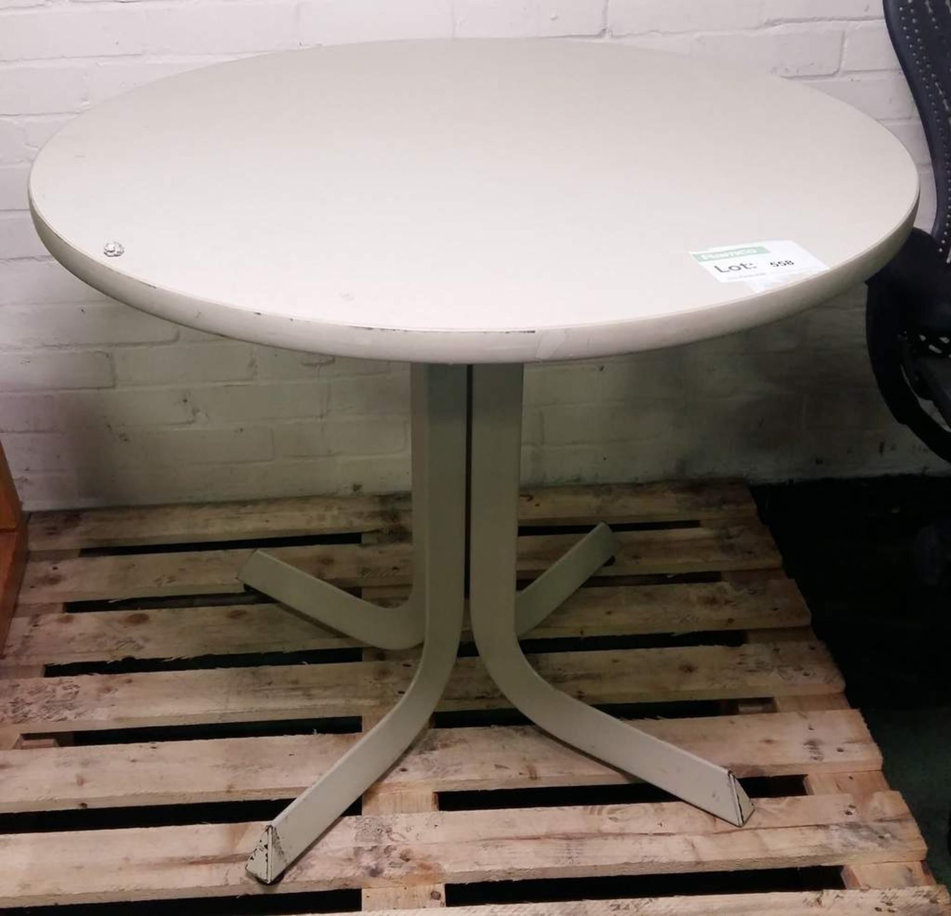 Round topped table