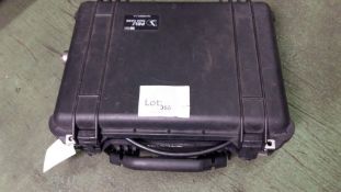 Peli case and electronics cable assembly