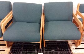 2x Reception chairs