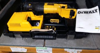 Dewalt DC315 Reciprocating Saw with battery and charger